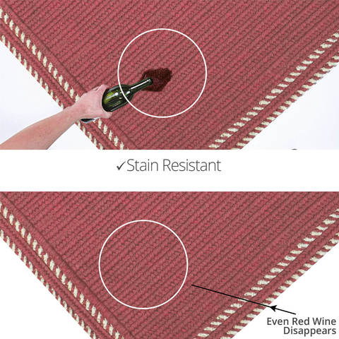 Homespice Horizon Ultra Durable Braided Rug Red 18 X 26 Area Rug 322845 816-129724 Image 3