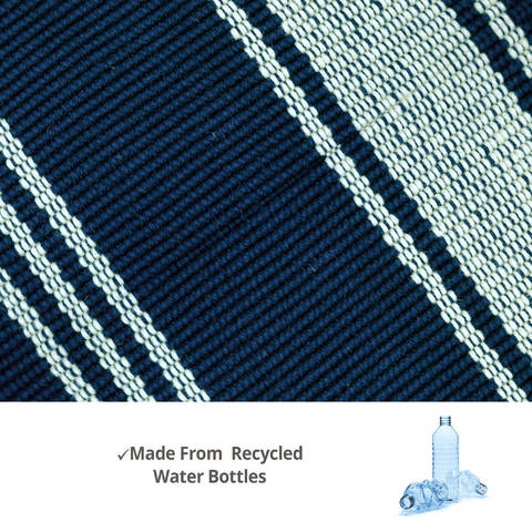 Homespice Camden Stripe Ultra Wool Woven Rug Blue 50 X 80 Area Rug 754035 816-129726 Image 2