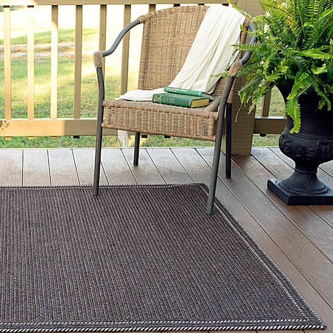 Homespice Horizon Ultra Durable Braided Rug Grey 50 X 80 Area Rug 314833 816-129739 Image 1