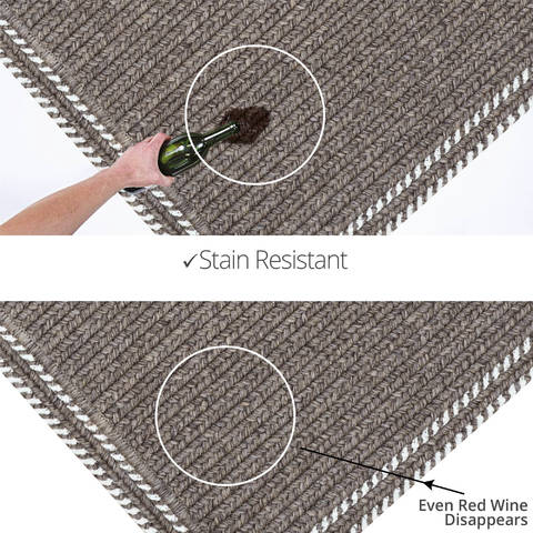 Homespice Horizon Ultra Durable Braided Rug Grey 50 X 80 Area Rug 314833 816-129739 Image 3
