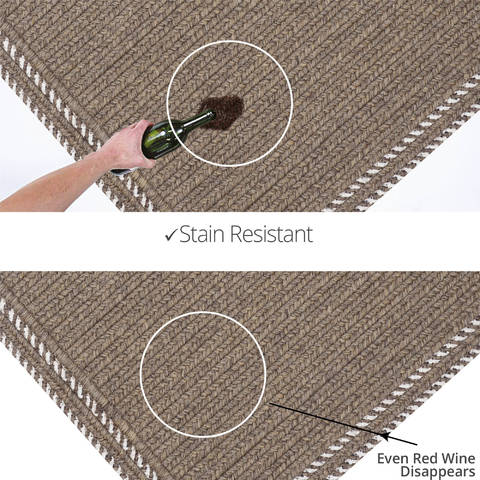 Homespice Horizon Ultra Durable Braided Rug Brown 40 X 60 Area Rug 313812 816-129746 Image 3