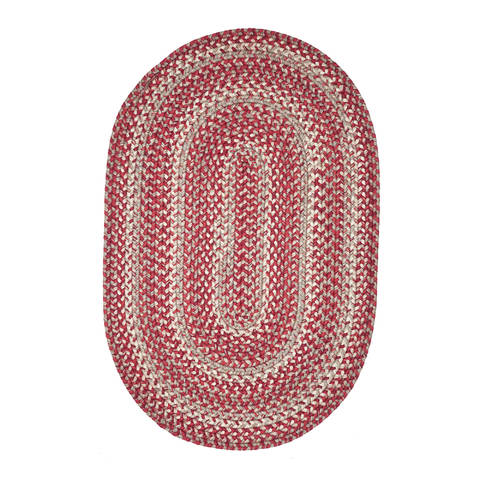 Homespice Ultra Durable Braided Rug Brown Oval 60 X 90 Area Rug 305640 816-129758 Image 0