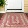 Homespice Ultra Durable Braided Rug Red 40 X 60 Area Rug 313645 816-129765 Thumb 1