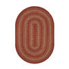 Homespice Jute Braided Rug Red Oval 80 X 100 Area Rug 506672 816-129812 Thumb 0