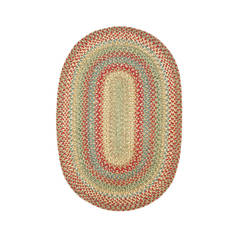 Homespice Jute Braided Rug Multicolor Oval 2x3 ft Jute Carpet 129821