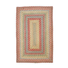 Homespice Jute Braided Rug Multicolor Rectangle 2x3 ft Jute Carpet 129828