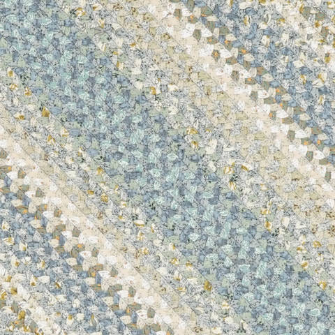 Homespice Cotton Braided Rug Blue Oval 26 X 60 Area Rug 407283 816-129843 Image 1