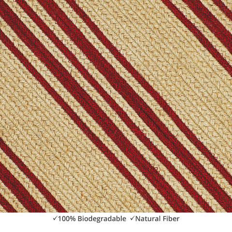 Homespice Jute Braided Rug Red 50 X 80 Area Rug 544124 816-129859 Image 2