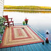 Homespice Ultra Durable Braided Rug Red Oval 23 X 39 Area Rug 300157 816-129863 Thumb 1