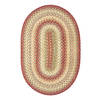 Homespice Ultra Durable Braided Rug Red Oval 23 X 39 Area Rug 300157 816-129863 Thumb 0