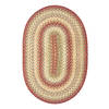 Homespice Ultra Durable Braided Rug Red Oval 23 X 39 Area Rug 300157 816-129863 Thumb 0