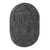 Homespice Ultra Durable Braided Rug Black Oval 30 X 50 Area Rug 302571 816-129905 Thumb 0