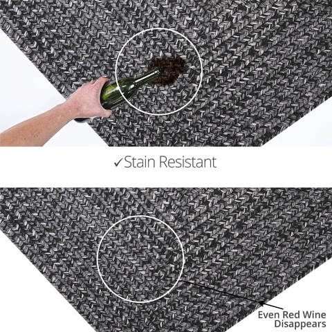 Homespice Ultra Durable Braided Rug Black 60 X 90 Area Rug 315571 816-129917 Image 3