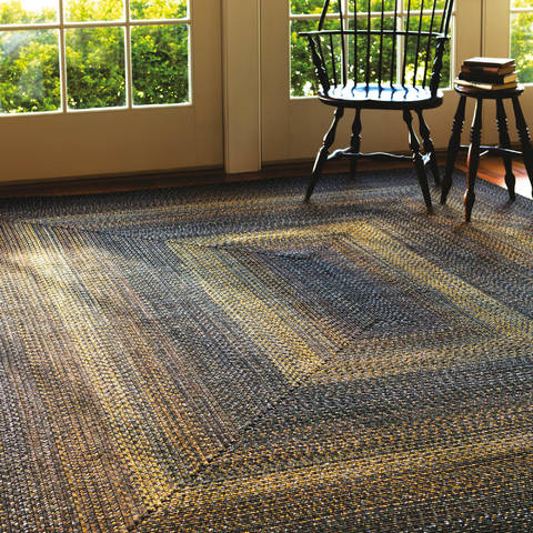 Homespice Ultra Durable Braided Rug Black 50 X 80 Area Rug 314024 816-129936 Image 1