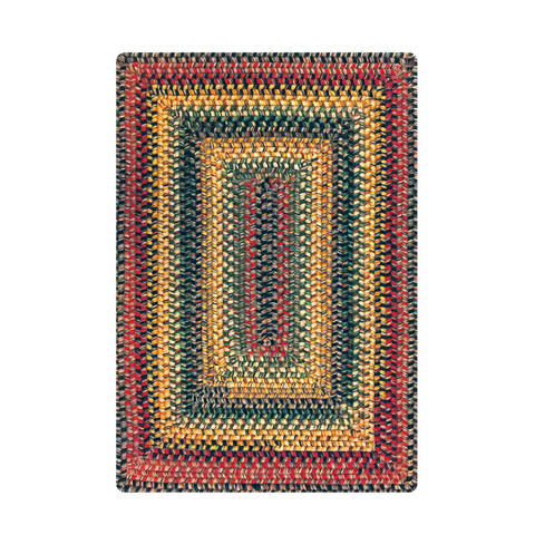 Homespice Wool Braided Rug Multicolor 80 X 100 Area Rug 816139 816-129978 Image 0