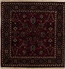 Semnan Red Square Hand Knotted 40 X 41  Area Rug 251-13015 Thumb 0