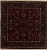 Semnan Red Square Hand Knotted 40 X 41  Area Rug 251-13015 Thumb 0