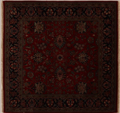 Kashmir Red Square Hand Knotted 411 X 411  Area Rug 251-13026 Image 0