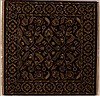 Agra Red Square Hand Knotted 51 X 52  Area Rug 251-13030 Thumb 0