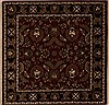 Agra Red Square Hand Knotted 411 X 411  Area Rug 251-13031 Thumb 0