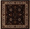 Agra Black Square Hand Knotted 50 X 50  Area Rug 251-13033 Thumb 0
