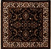 Agra Black Square Hand Knotted 411 X 50  Area Rug 251-13036 Thumb 0