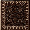 Agra Black Square Hand Knotted 411 X 411  Area Rug 251-13043 Thumb 0
