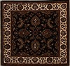 Agra Black Square Hand Knotted 411 X 52  Area Rug 251-13047 Thumb 0