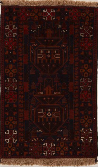Baluch Blue Hand Knotted 28 X 44  Area Rug 251-13053 Image 0