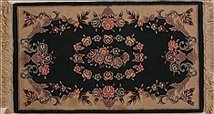 Sino-Persian Green Hand Knotted 3'0" X 5'0"  Area Rug 251-13054