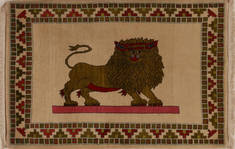 Persian Bidjar Beige Rectangle 3x5 ft Wool Carpet 13091