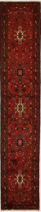 Karajeh Red Runner Hand Knotted 26 X 128  Area Rug 251-13105 Image 0