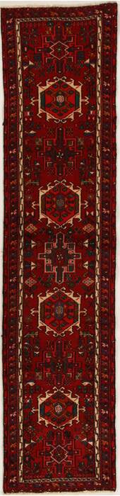 Karajeh Red Runner Hand Knotted 22 X 94  Area Rug 251-13107 Image 0