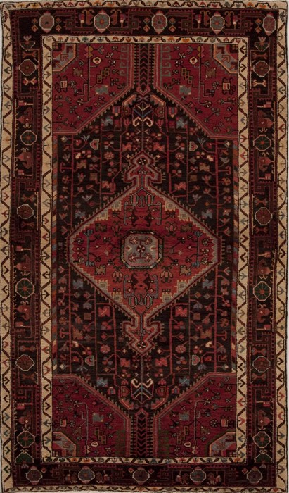 Hamedan Red Hand Knotted 46 X 79  Area Rug 251-13114 Image 0