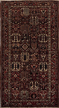 Persian Hamedan Multicolor Runner 10 to 12 ft Wool Carpet 13142
