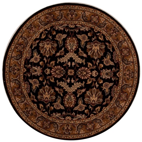 Jaipur Black Round Hand Knotted 50 X 50  Area Rug 251-13146 Image 0