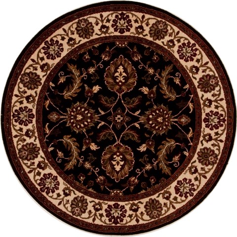 Jaipur Black Round Hand Knotted 410 X 411  Area Rug 251-13151 Image 0