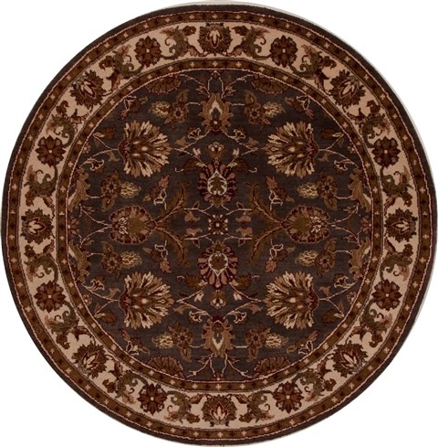 Jaipur Grey Round Hand Knotted 411 X 411  Area Rug 251-13168 Image 0