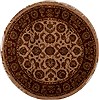 Agra Beige Round Hand Knotted 60 X 62  Area Rug 251-13180 Thumb 0