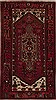 Hamedan Red Hand Knotted 35 X 64  Area Rug 251-13214 Thumb 0