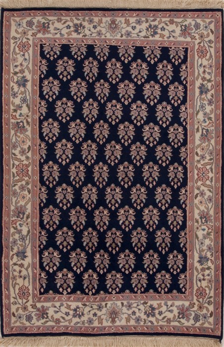 Sarouk Blue Hand Knotted 42 X 60 Area Rug 251-13235 Image 0