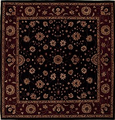 Pakistani Pishavar Blue Square 9 ft and Larger Wool Carpet 13249