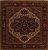 Serapi Beige Square Hand Knotted 99 X 102  Area Rug 251-13258 Thumb 0