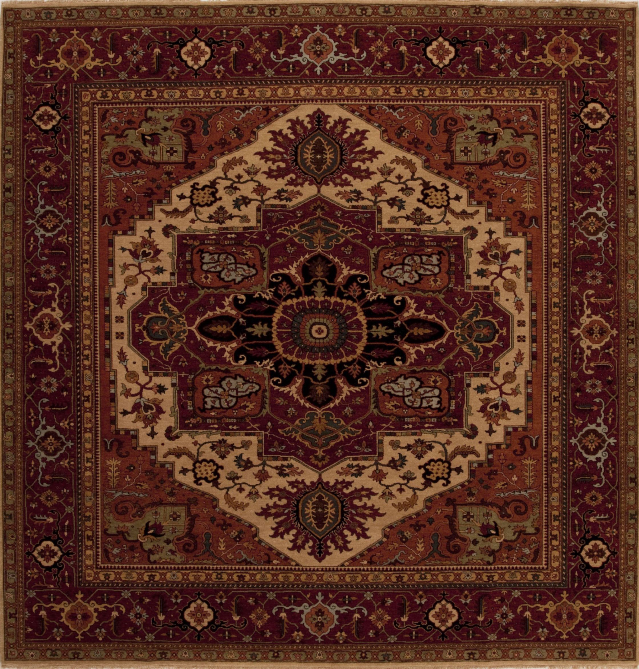 Serapi Red Square Hand Knotted 9 10 X 2 Area Rug 251 13296