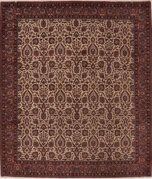 Persian Bidjar Beige Rectangle 8x10 ft Wool Carpet 13299