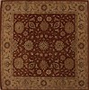 Ziegler Red Square Hand Knotted 100 X 100  Area Rug 251-13303 Thumb 0