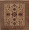 Heriz Beige Square Hand Knotted 103 X 103  Area Rug 251-13308 Thumb 0
