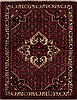 Hamedan Red Hand Knotted 53 X 69  Area Rug 251-13324 Thumb 0
