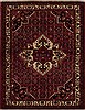 Hamedan Red Hand Knotted 53 X 69  Area Rug 251-13324 Thumb 0
