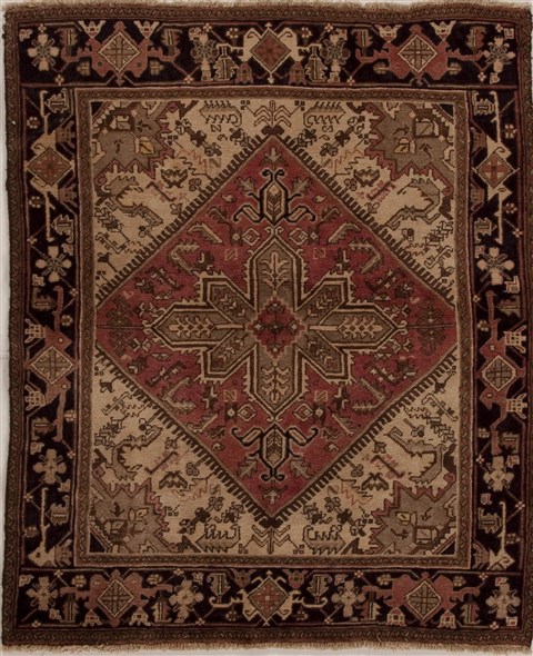 Heriz Brown Hand Knotted 411 X 67 Area Rug 251-13351 Image 0